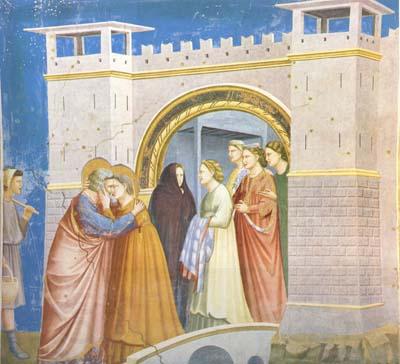 GIOTTO di Bondone Anna and Joachim Meet at the Golden Gate (mk08) China oil painting art